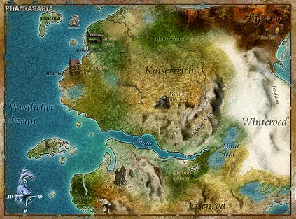 Fantasy Welt Map