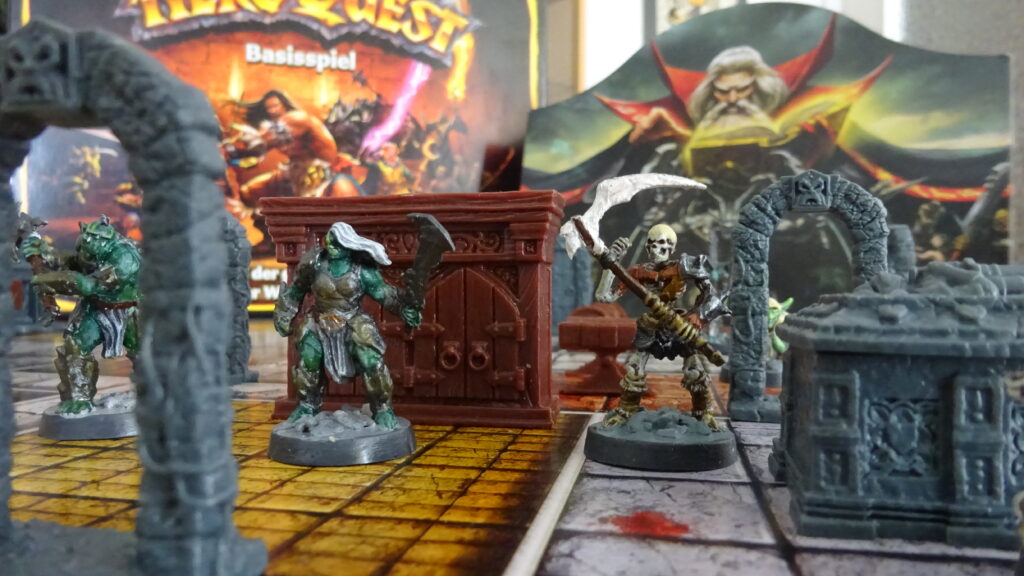 HeroQuest Orks und Skelette Figuren bemalt