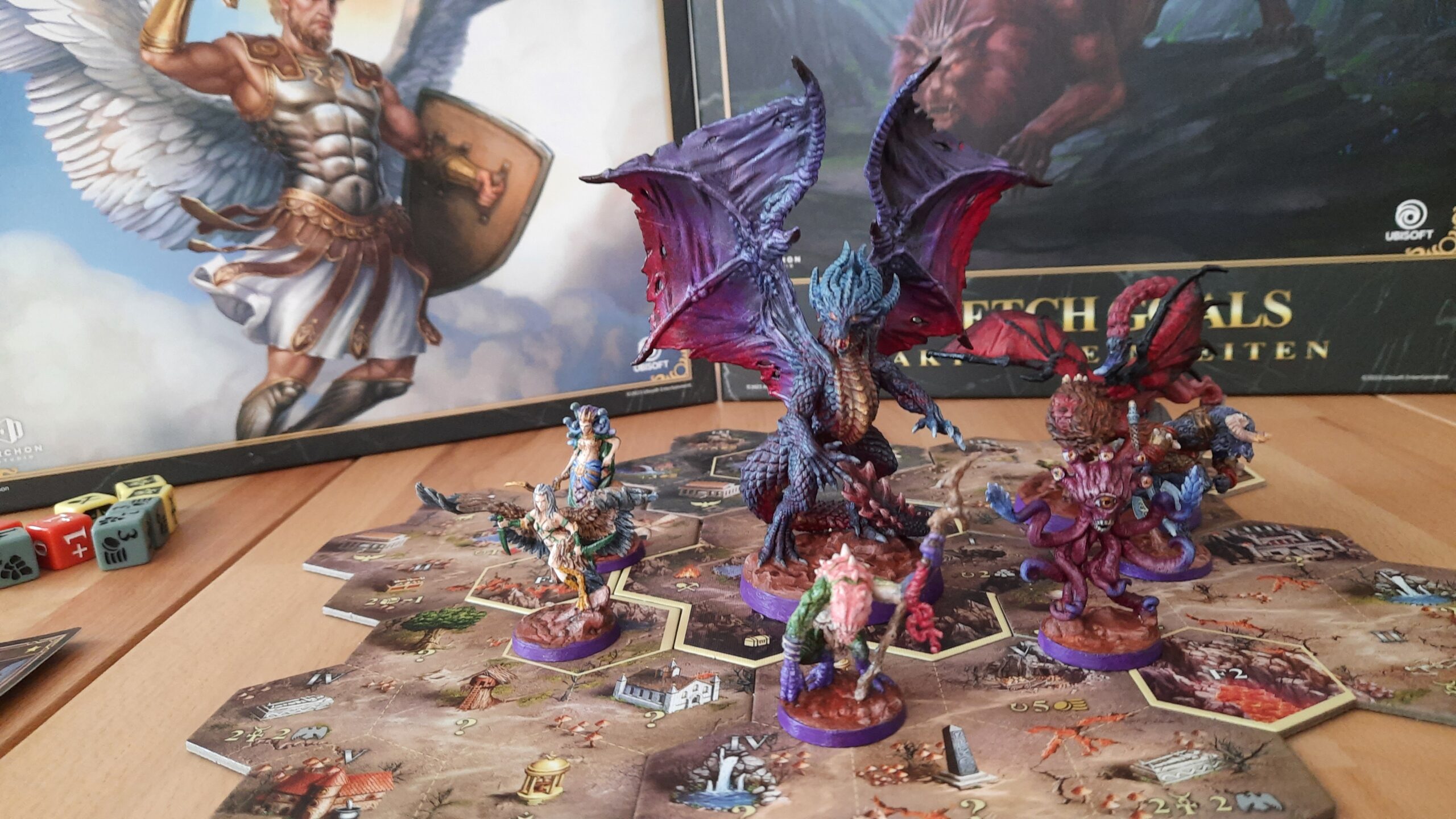 Heroes of Might and Magic III Brettspiel Stretch Goals Faction Units Dungeon